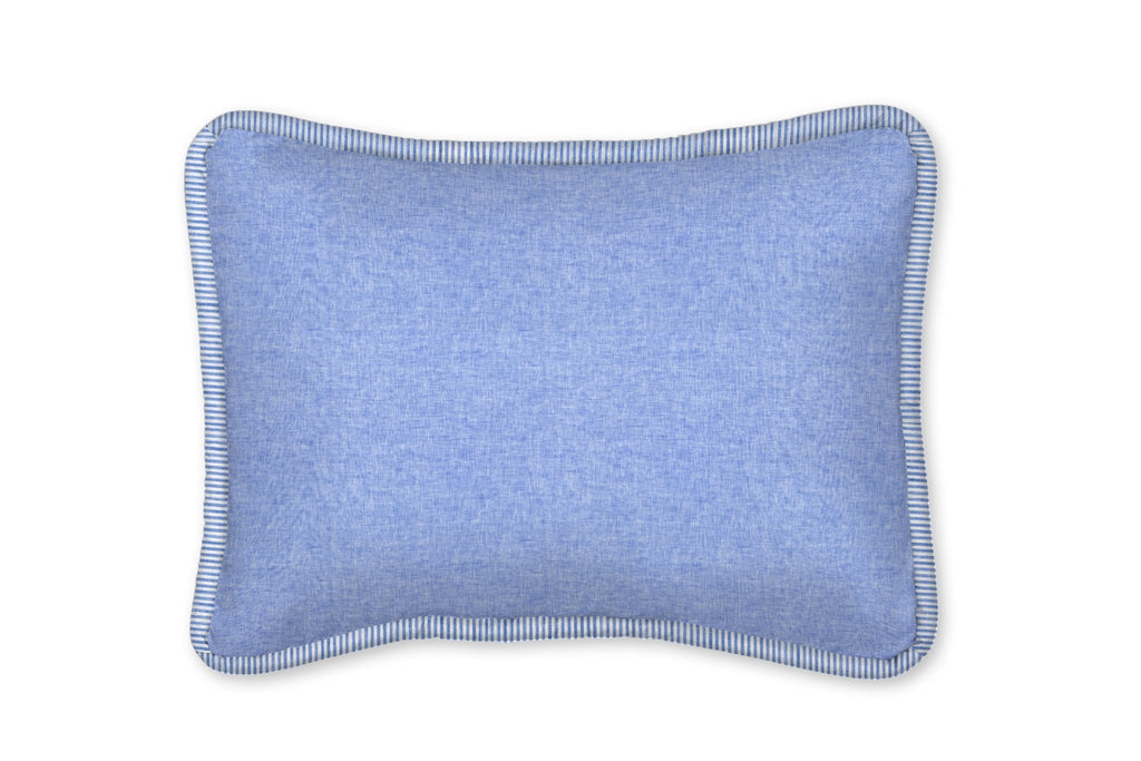 Cabo Blue Linen Decorative Pillow