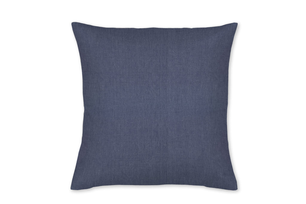 Cape Cod Navy Blue Linen Throw Pillow