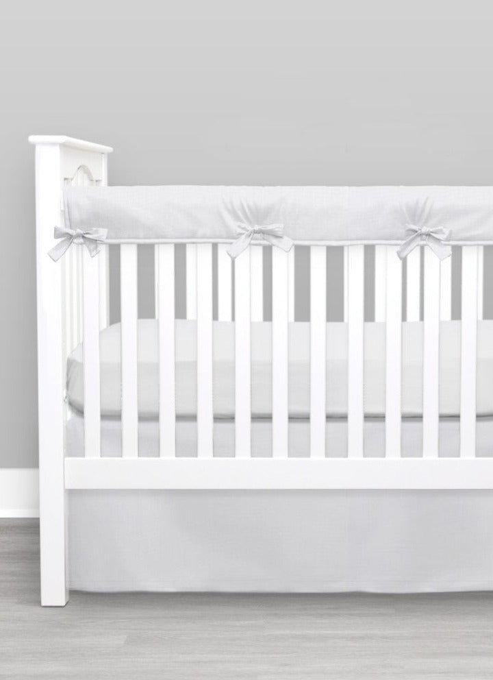 Solid Silver Gray Crib Bedding New Arrivals Inc