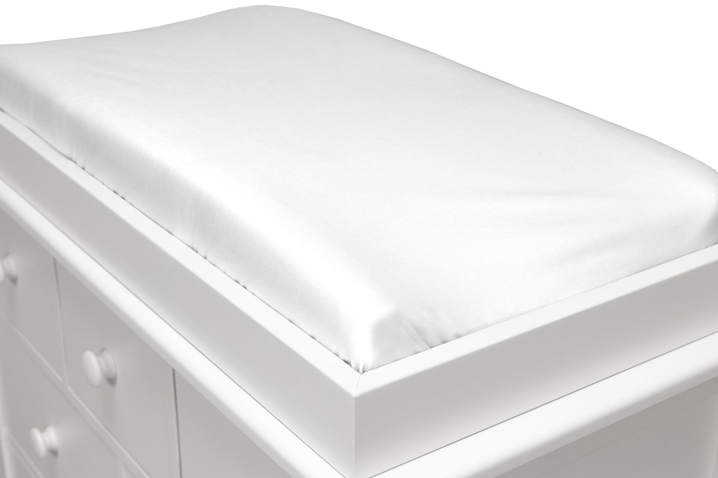 Solid White Changing Pad Cover - New Arrivals Inc