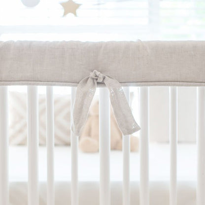 Summerville Linen Crib Bedding - 4 Piece Set - New Arrivals Inc