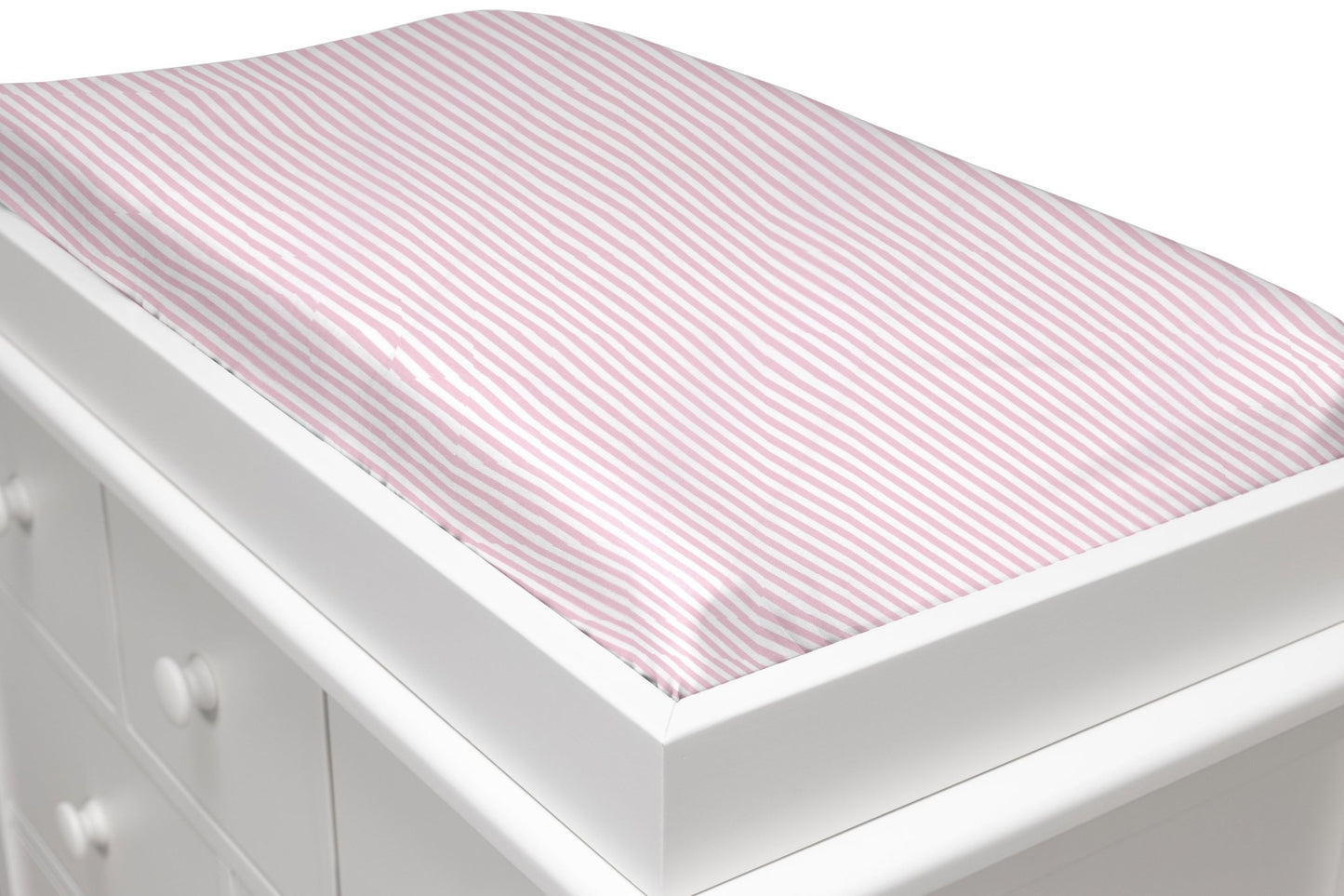 Baby Pink Stripe Changing Pad Cover - New Arrivals Inc