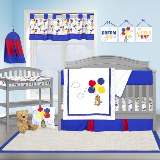 Bears and Balloons 13 Piece Crib Bedding Set - New Arrivals Inc