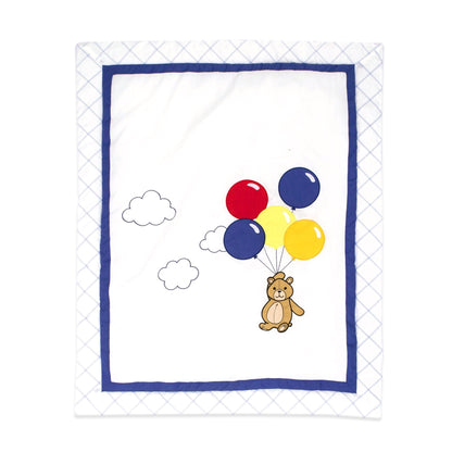 Bears and Balloons 6 Piece Crib Bedding Set - New Arrivals Inc