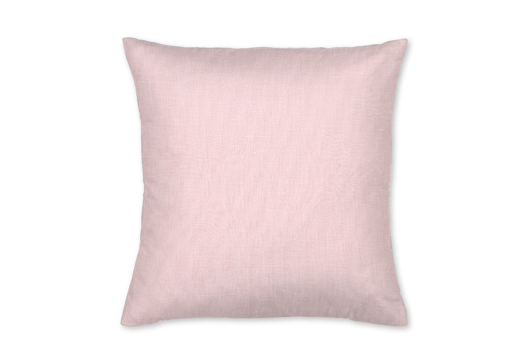Bloomfield Blush Linen Throw Pillow