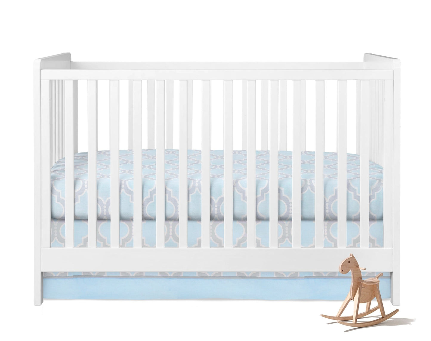 Blue Medallion 6 Piece Crib Bedding Set - New Arrivals Inc