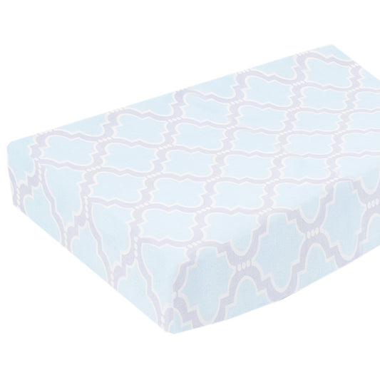 Blue Medallion Changing Pad Cover - New Arrivals Inc