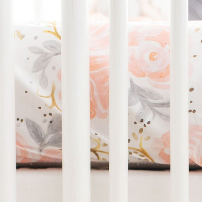Briar Rose Floral Crib Bedding - 2 Piece Set - New Arrivals Inc