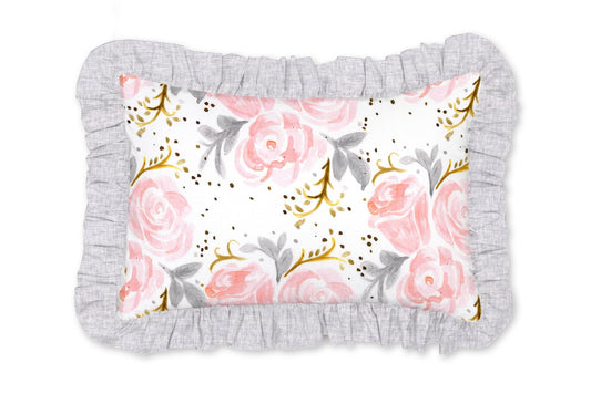 Briar Rose Floral Decorative Pillow - New Arrivals Inc