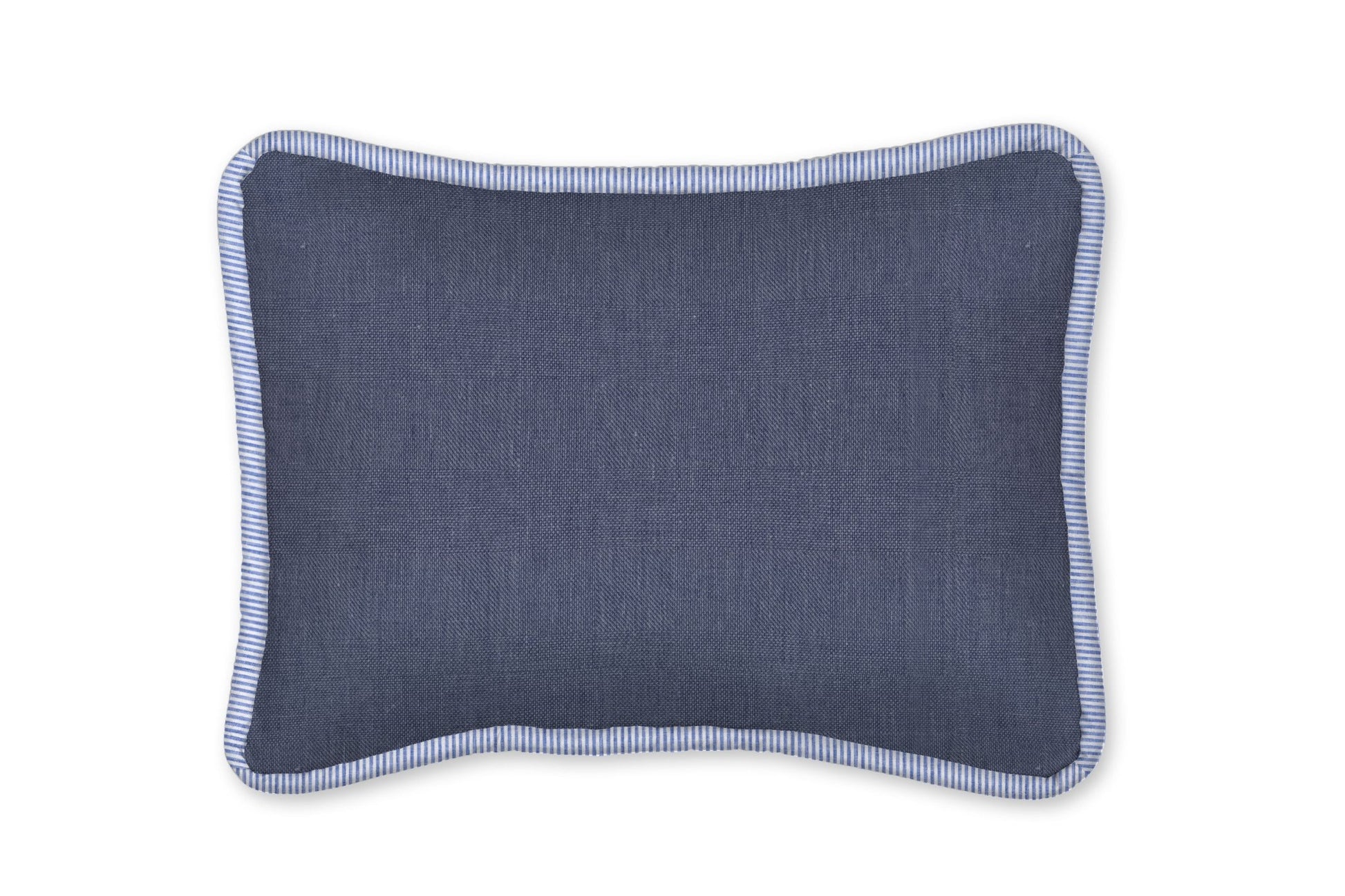 Cape Cod Navy Blue Linen Decorative Pillow - New Arrivals Inc