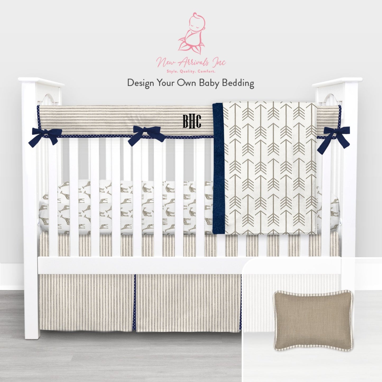 Design Your Own Baby Bedding - Crib Bedding - Customer's Product with price 379.00 ID NkH0G6AuoUIYt0SyVYp5OwPg - New Arrivals Inc