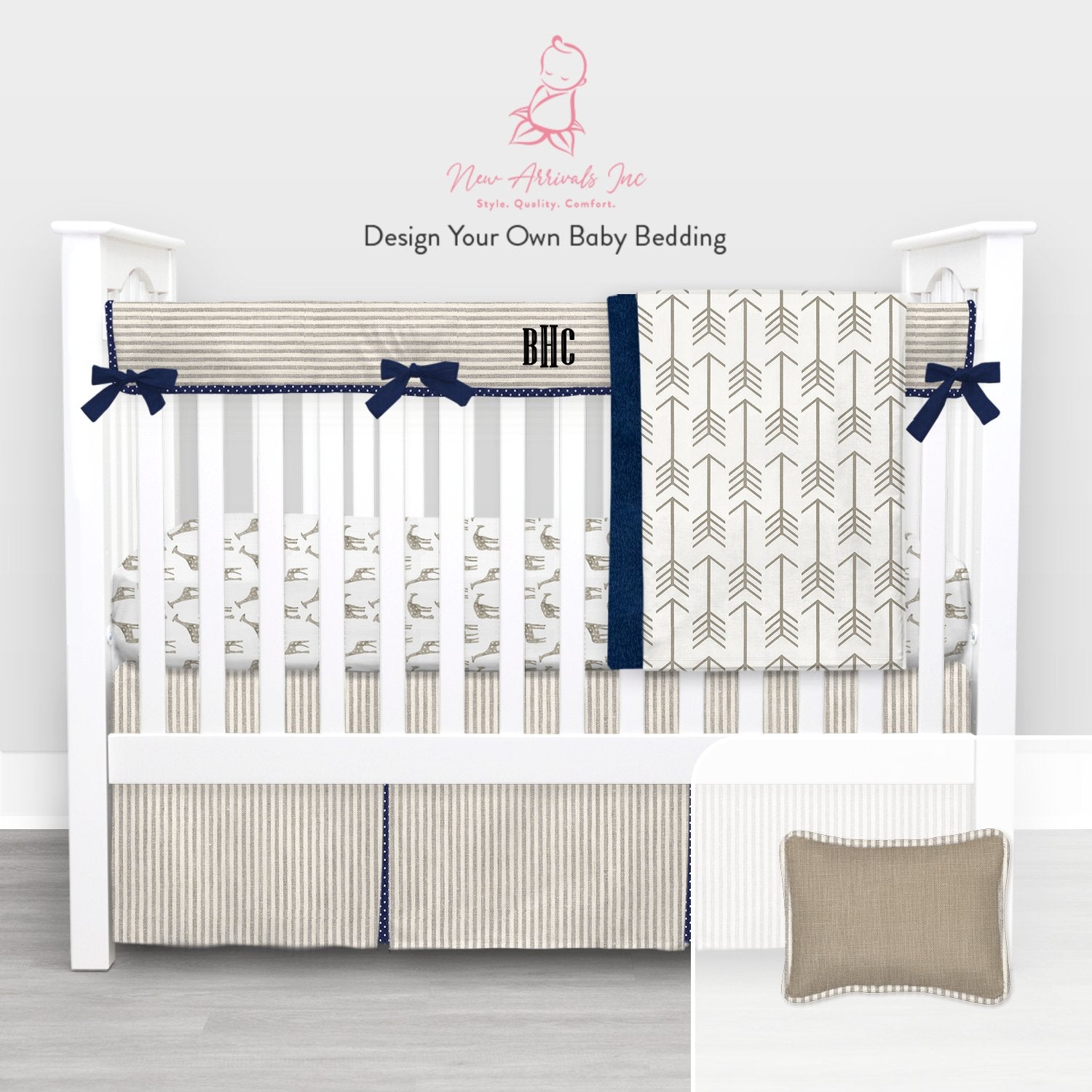 Design Your Own Baby Bedding - Crib Bedding - Customer's Product with price 379.00 ID NkH0G6AuoUIYt0SyVYp5OwPg - New Arrivals Inc