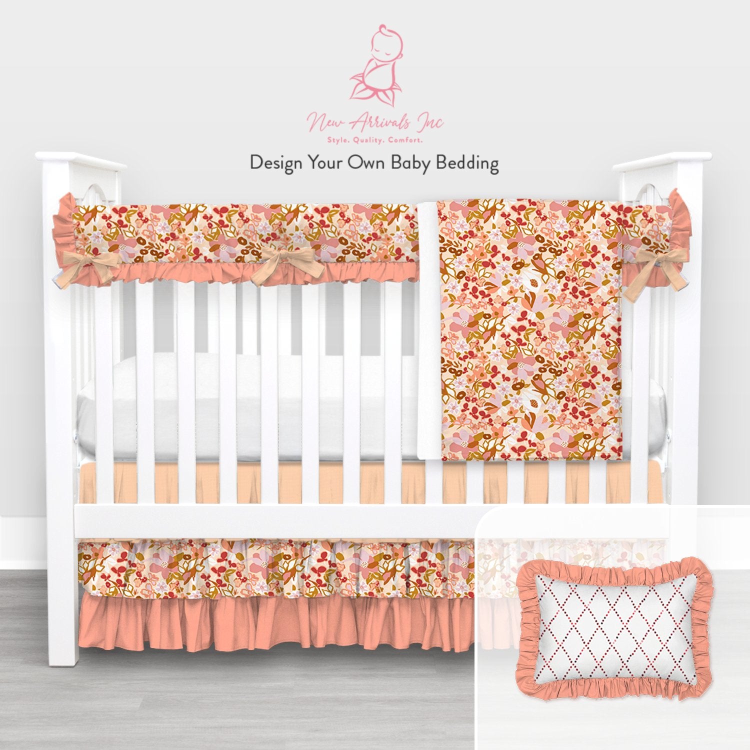 Design Your Own Baby Bedding - Crib Bedding - Customer's Product with price 389.00 ID CX4r8BTJK2CXWR3gnVb6NeGY - New Arrivals Inc