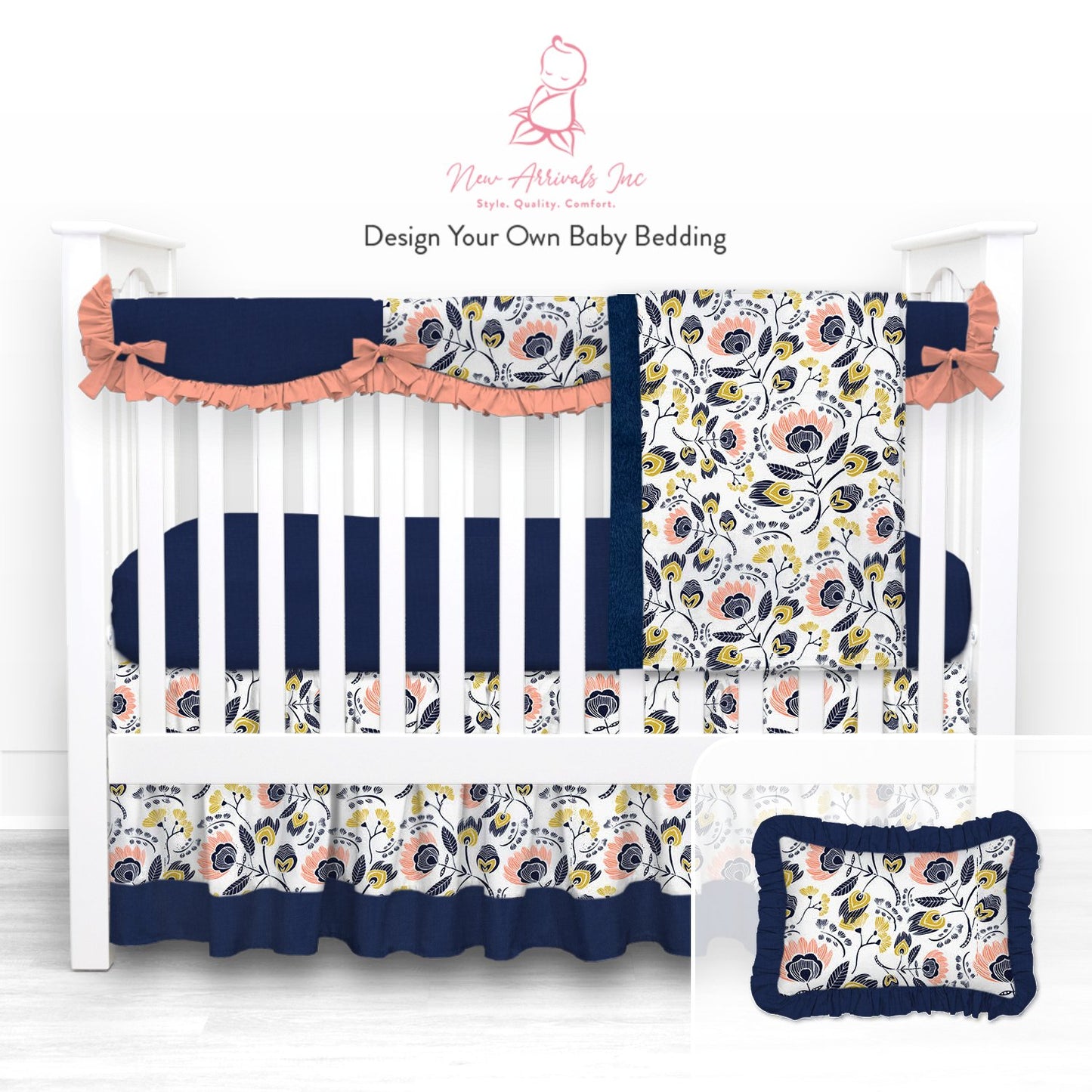 Design Your Own Baby Bedding - Crib Bedding - Customer's Product with price 391.00 ID aJ6G-dgRdyA7wogFyXVvNFHX - New Arrivals Inc