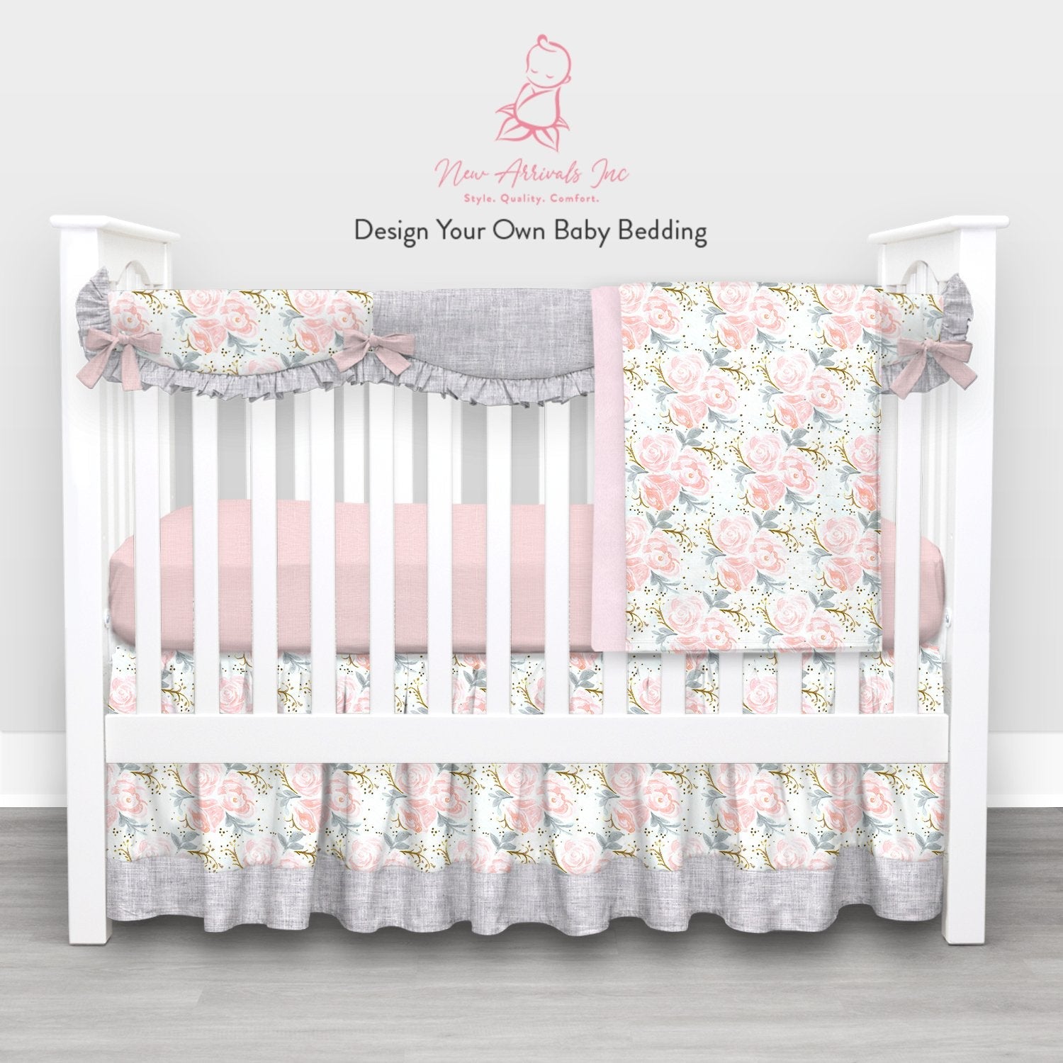 Design Your Own Baby Bedding - Crib Bedding - Customer's Product with price 392.00 ID kFVvCN1pcD1ezb2gfVRnApm7 - New Arrivals Inc