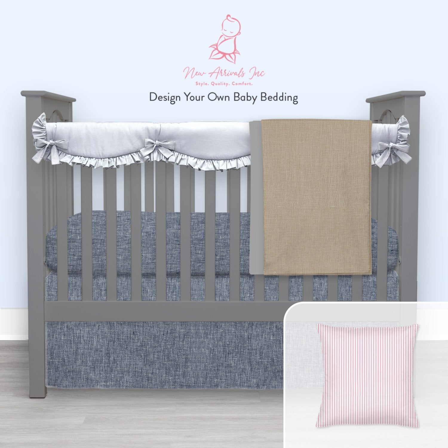 Design Your Own Baby Bedding - Customer's Product with price 323.00 ID RAKeBU45hBCu9yl9XY2pycpP - New Arrivals Inc