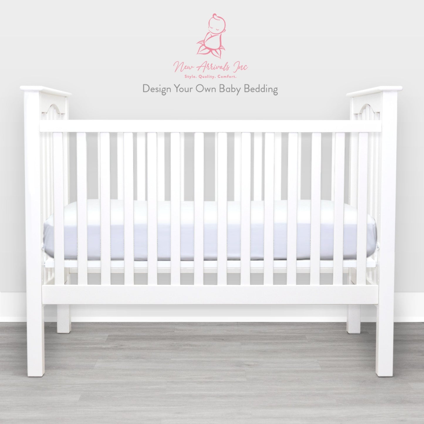 Design Your Own Baby Crib Bedding - Customer's Product with price 0.00 ID HtSZKyFq-HcaE3GCB4Vy-ApY - New Arrivals Inc