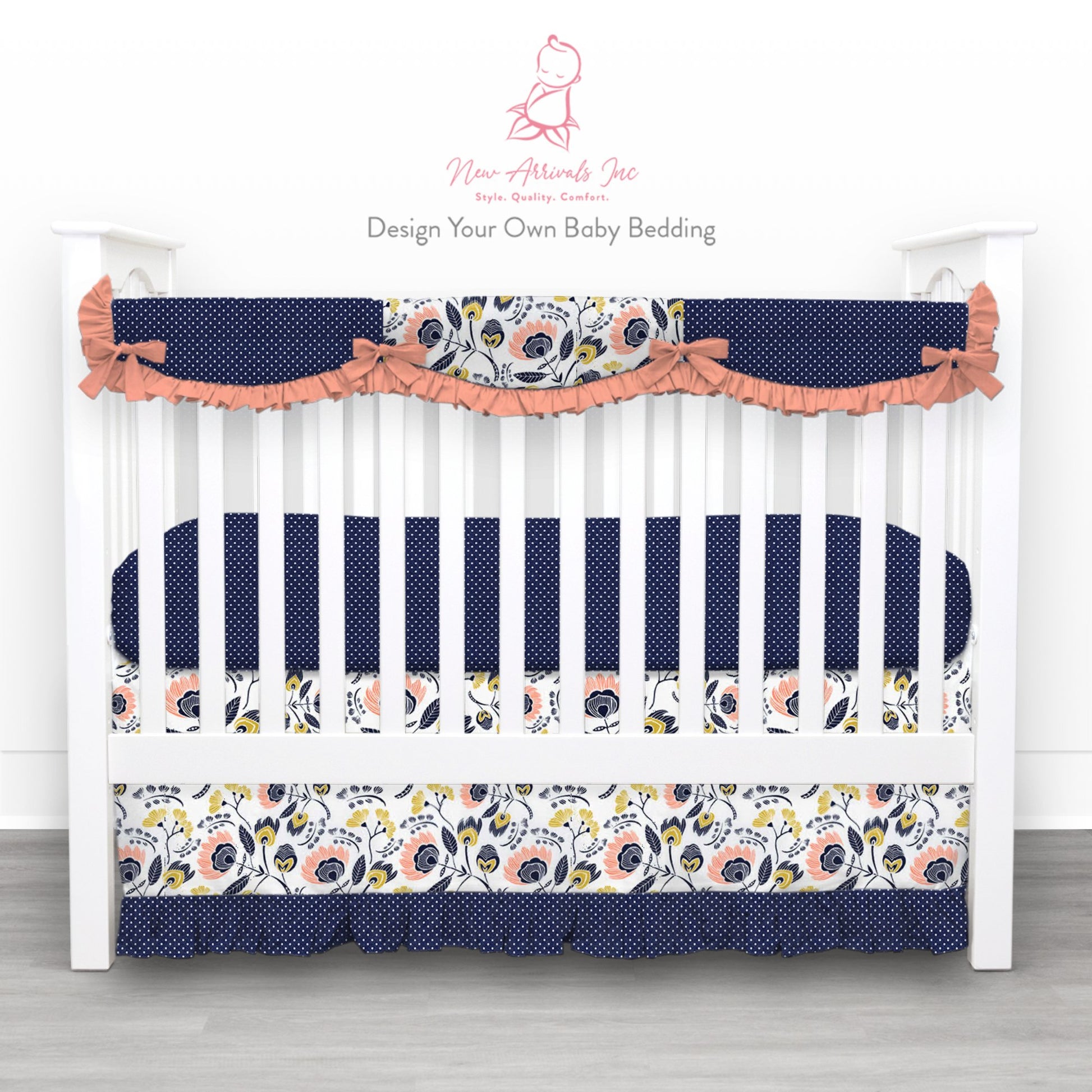 Design Your Own Baby Crib Bedding - Customer's Product with price 220.00 ID GCjAbSyEzvJ6ZnMNqiLBawu7 - New Arrivals Inc