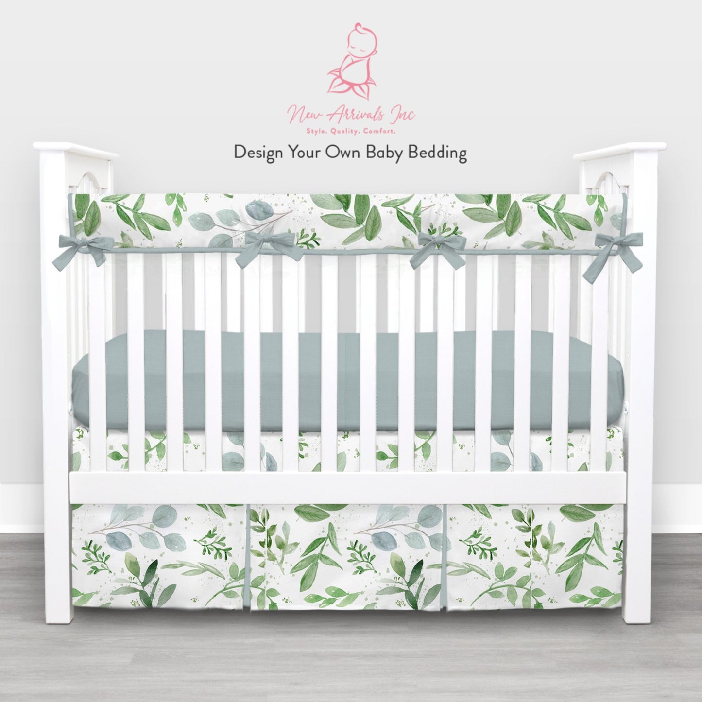 Design Your Own Baby Crib Bedding - Customer's Product with price 242.00 ID IgQKsNI8KKEcMpqKmVi2U9xC - New Arrivals Inc