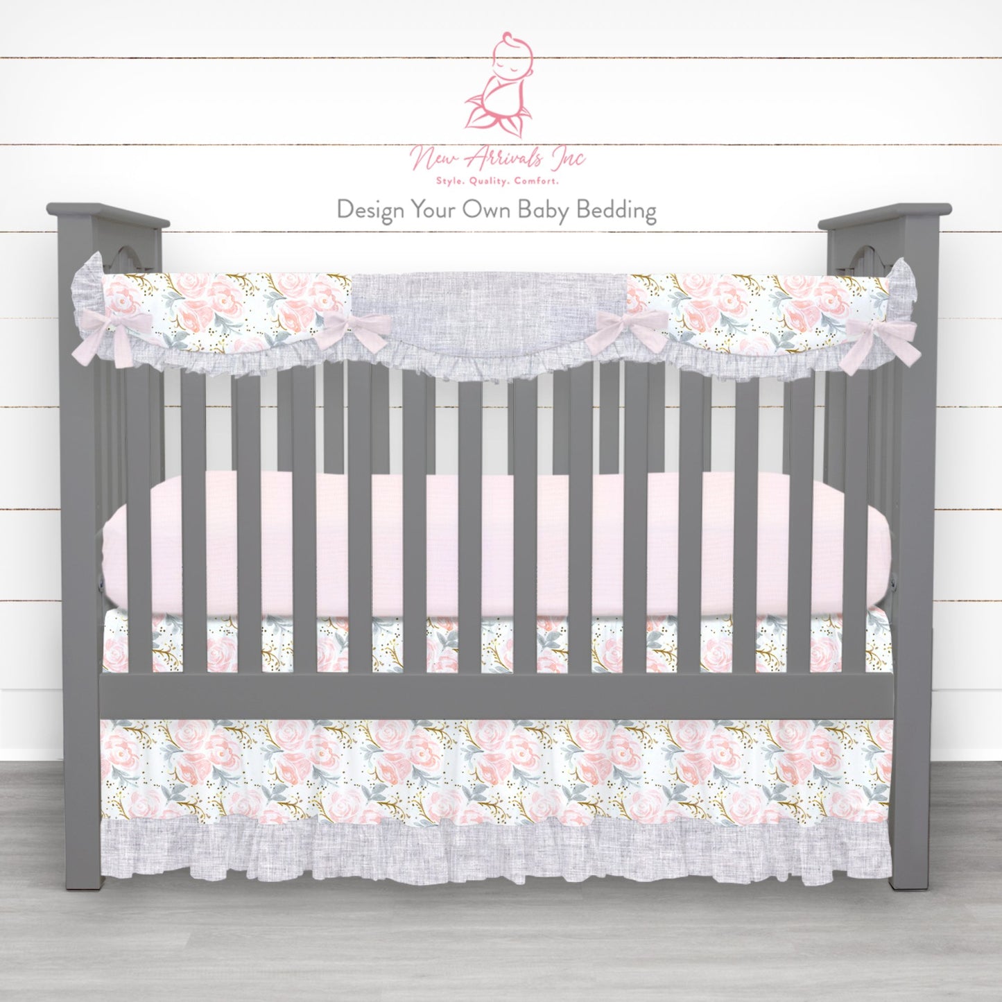 Design Your Own Baby Crib Bedding - Customer's Product with price 296.00 ID 5Yk8tahDnsDVUx1JW67wghLu - New Arrivals Inc