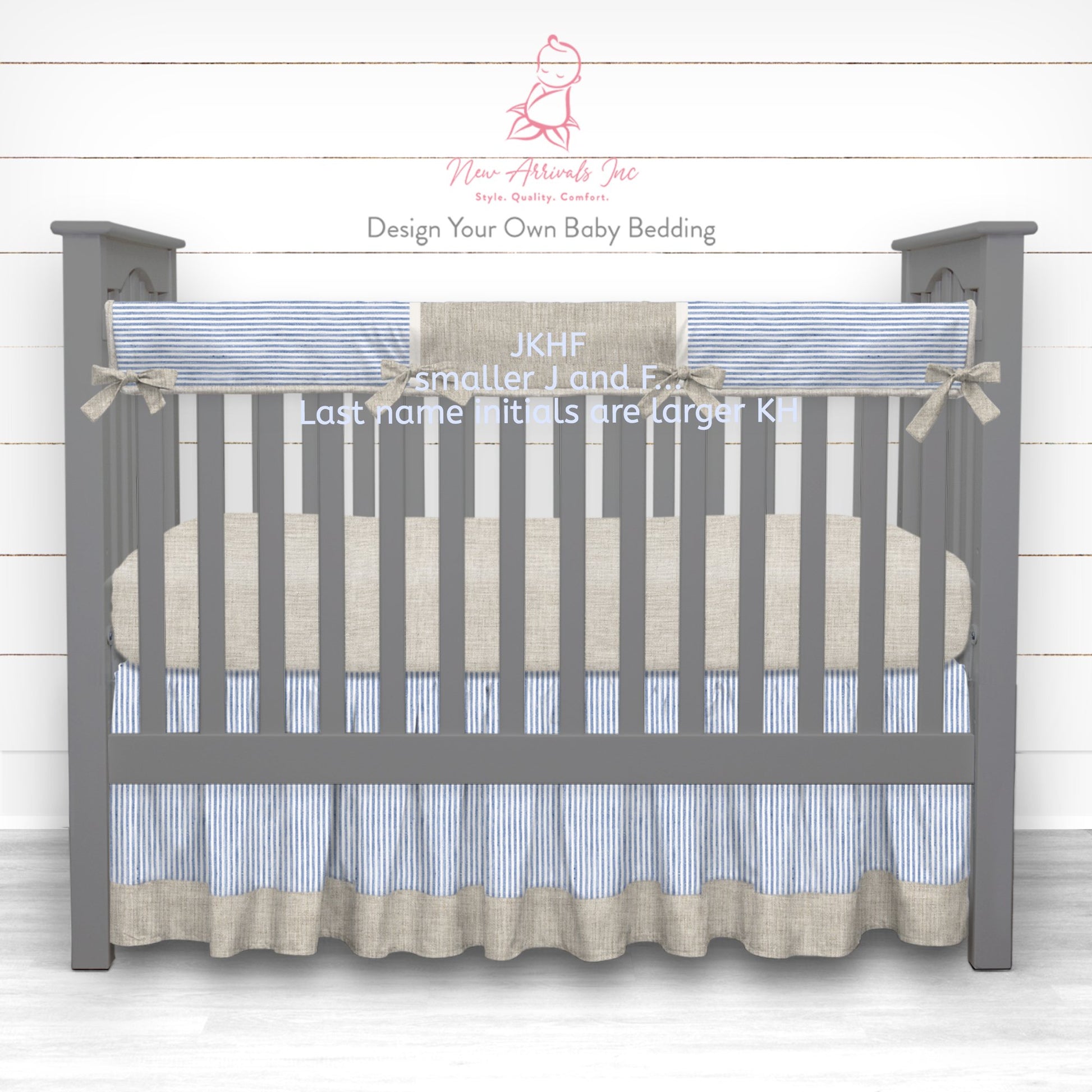 Design Your Own Baby Crib Bedding - Customer's Product with price 307.00 ID FZL9NY4_WL3vKIOovUTv3Yns - New Arrivals Inc