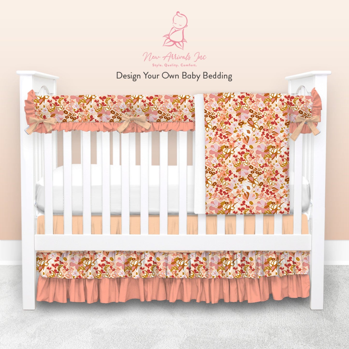 Design Your Own Baby Crib Bedding - Customer's Product with price 310.00 ID -qRX-dva4tD5K9lr4loMd4UE - New Arrivals Inc