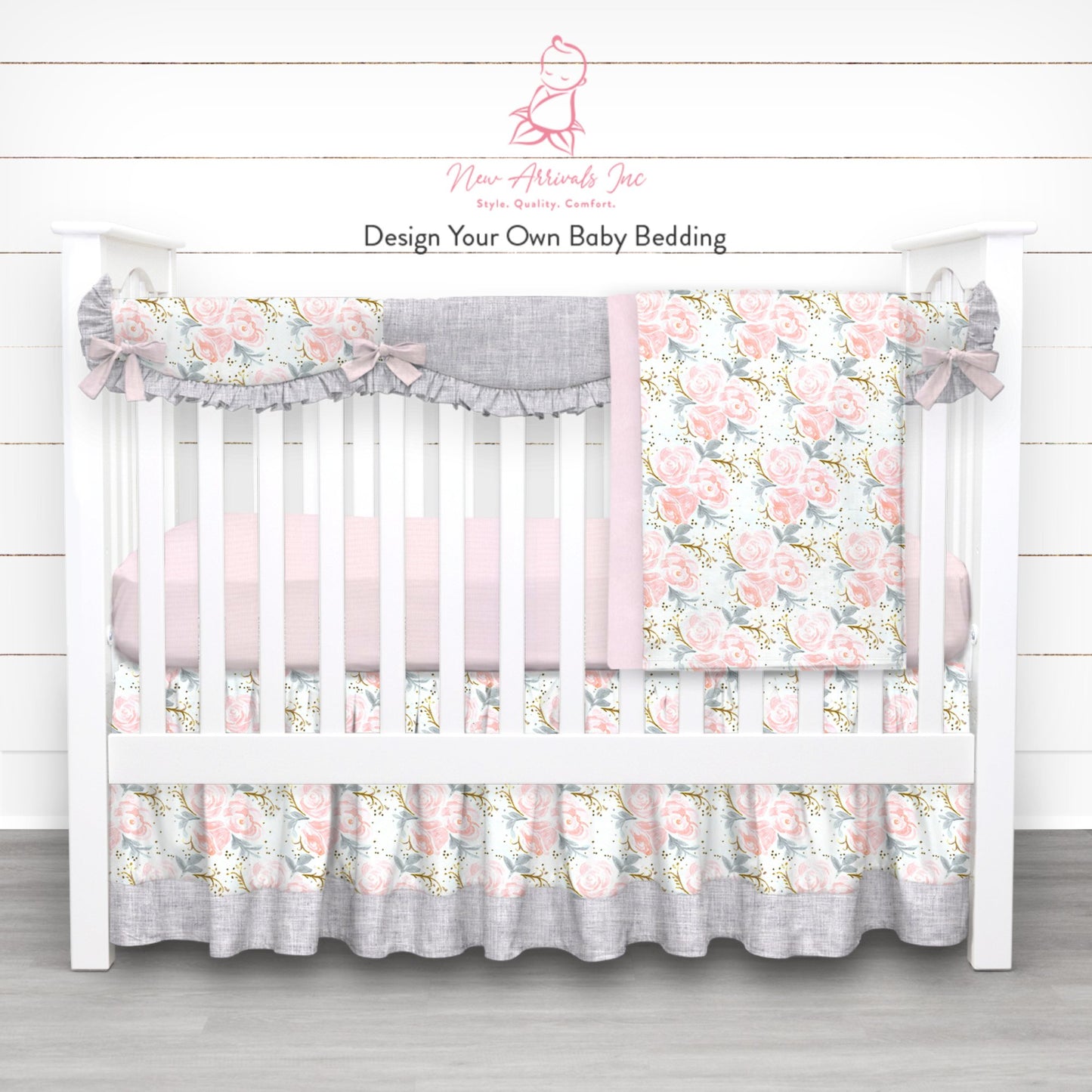 Design Your Own Baby Crib Bedding - Customer's Product with price 360.00 ID m6adFWgL0UNEgzHTN7m_4m9J - New Arrivals Inc