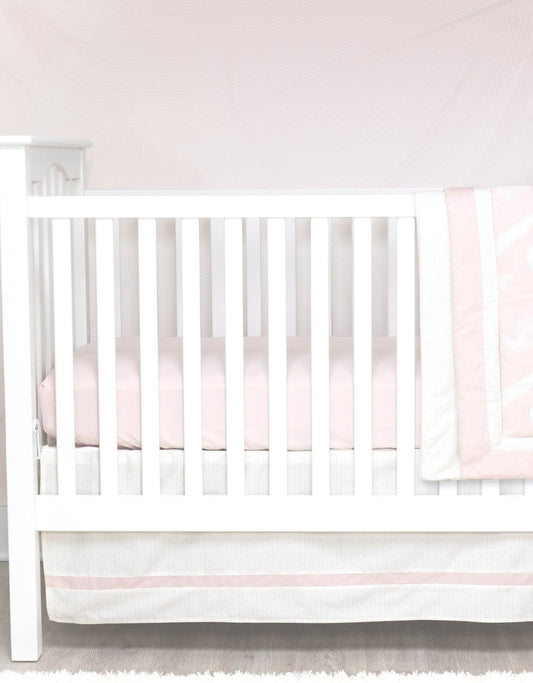 Feather Pink 3-Piece Crib Bedding Set - New Arrivals Inc
