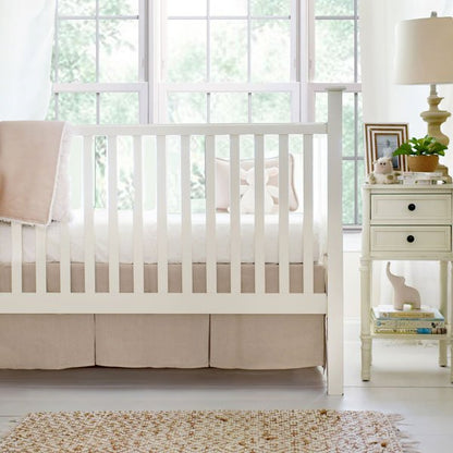 Flax Linen Crib Bedding - 2 Piece Set - New Arrivals Inc