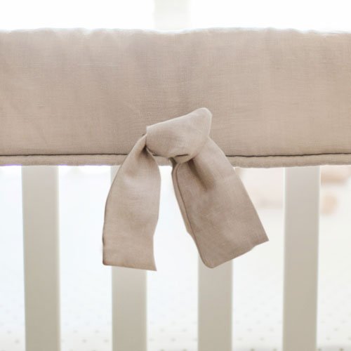 Flax Linen Crib Bedding - 3 Piece Set - New Arrivals Inc