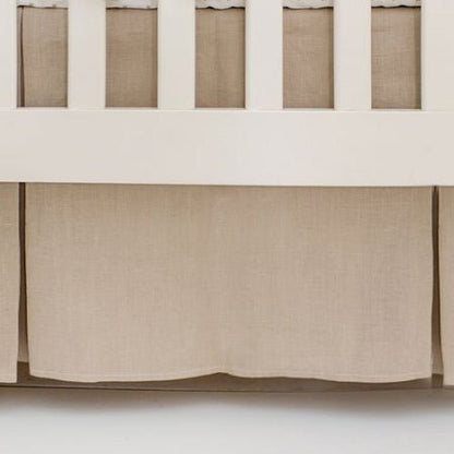 Flax Linen Crib Bedding - 4 Piece Set - New Arrivals Inc