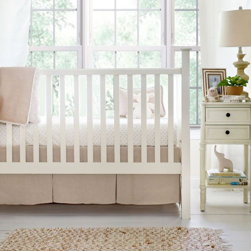 Flax Linen Crib Blanket - New Arrivals Inc