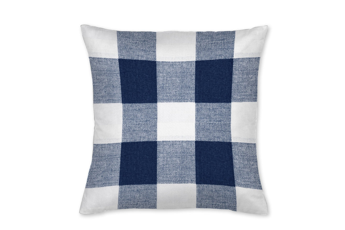 Gray and Navy Buffalo Plaid Throw Pillow - New Arrivals Inc