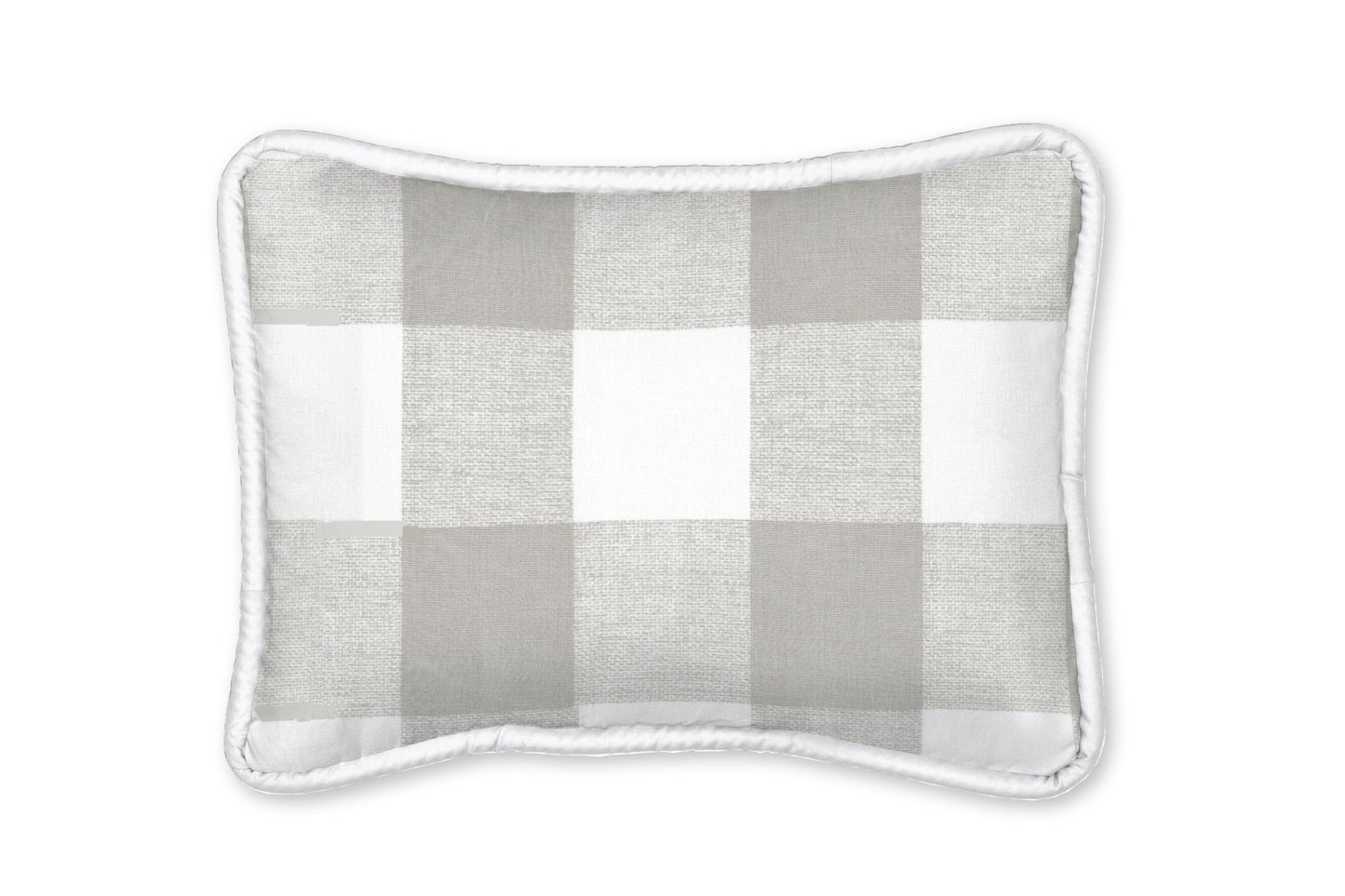 Gray Buffalo Plaid Decorative Pillow - New Arrivals Inc