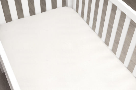Ivory Linen Crib Sheet