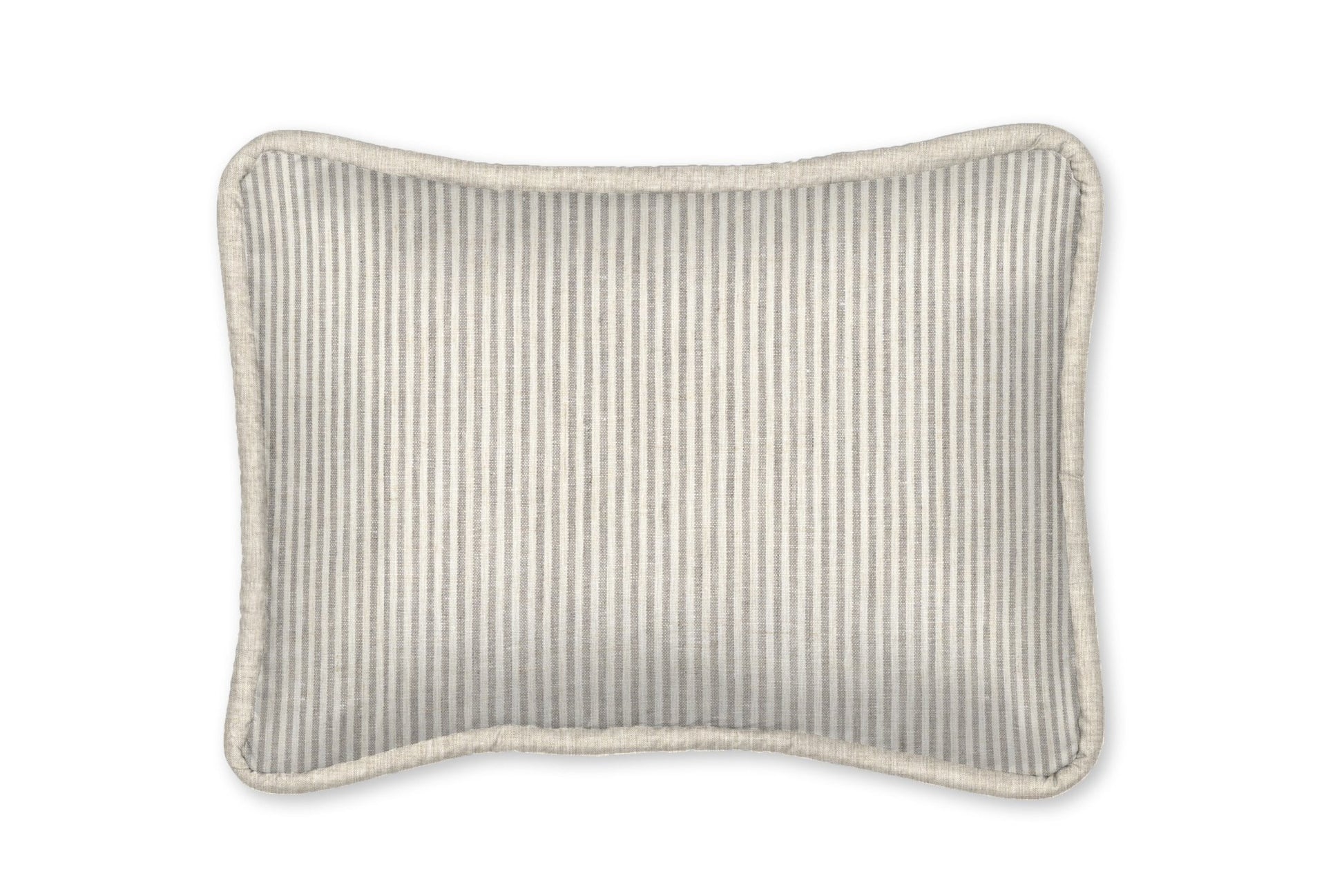 Kingston Ecru Stripe Linen Decorative Pillow - New Arrivals Inc