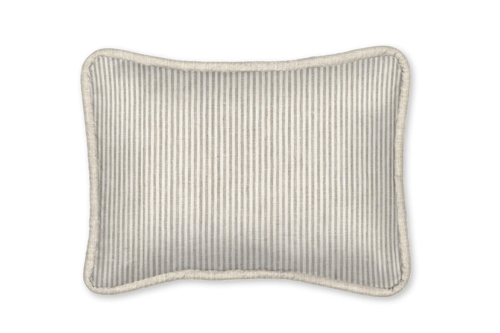 Kingston Ecru Stripe Linen Decorative Pillow