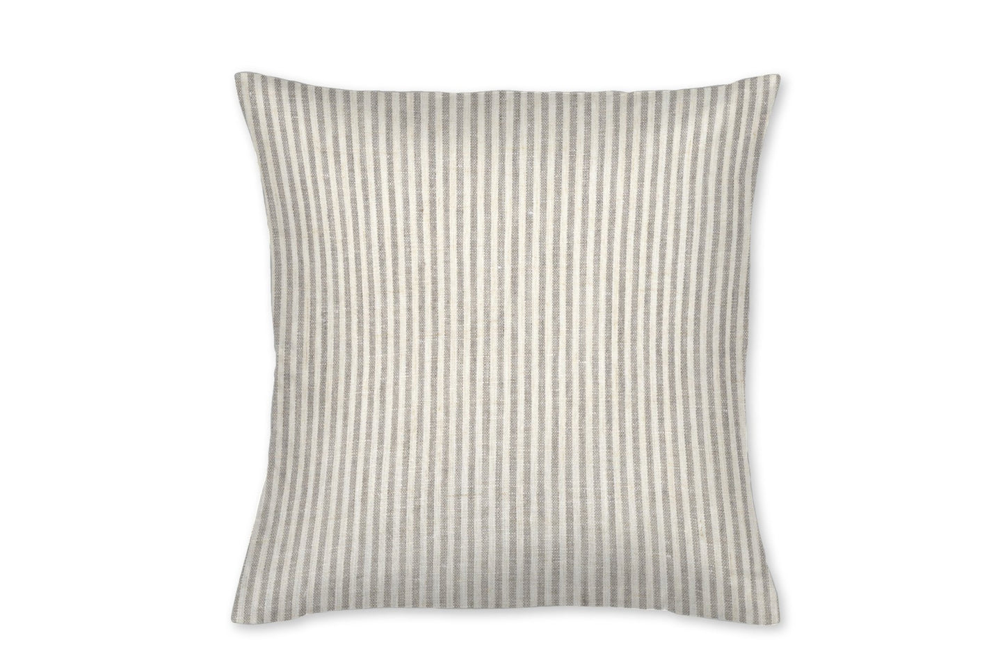 Kingston Ecru Stripe Linen Throw Pillow - New Arrivals Inc