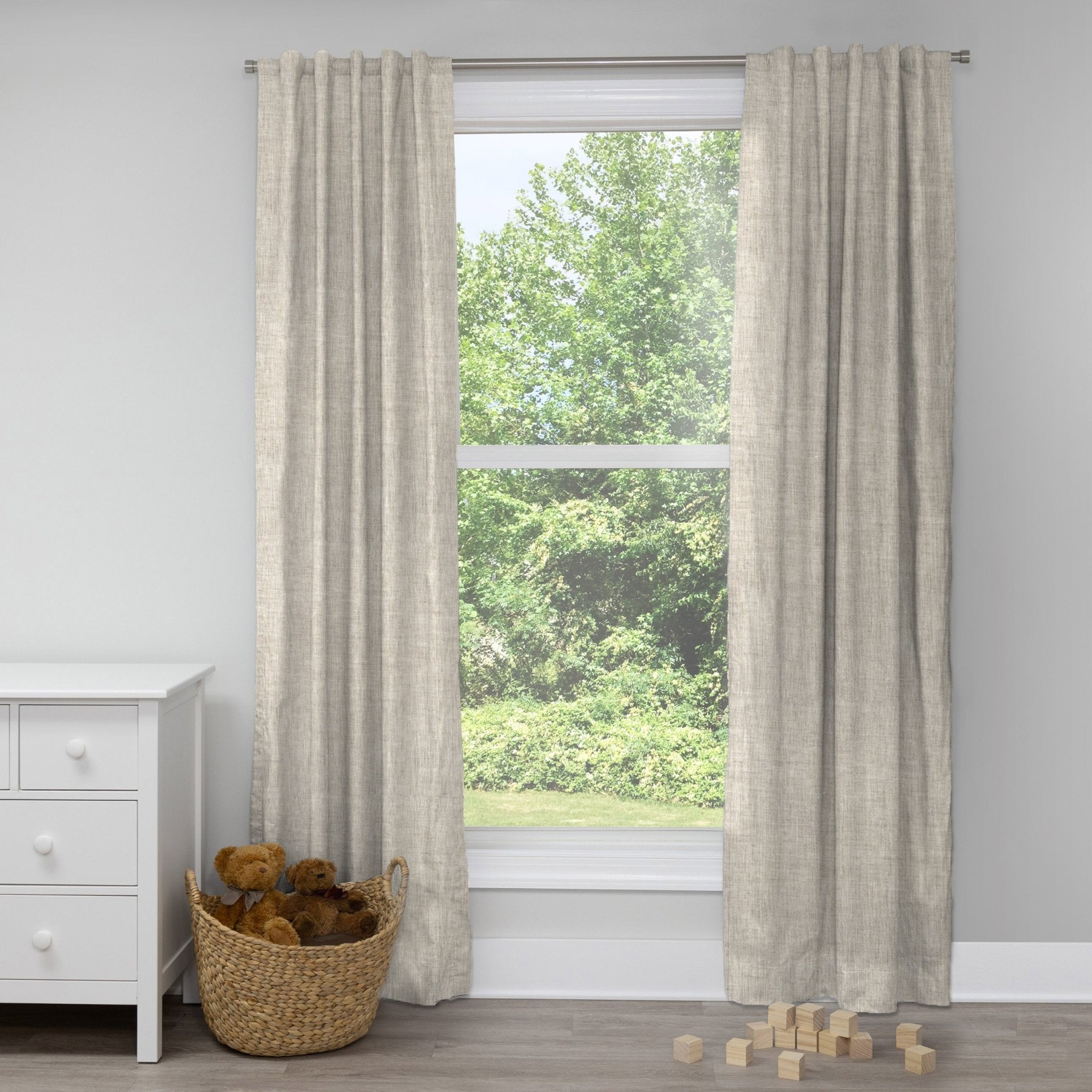 Kirkwood Oatmeal Linen Drape Panels New Arrivals Inc
