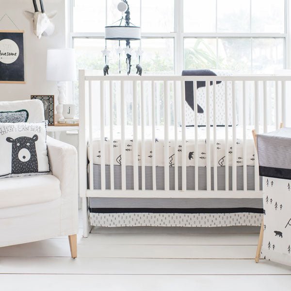 Little Black Bear 3 Piece Crib Bedding Set - New Arrivals Inc