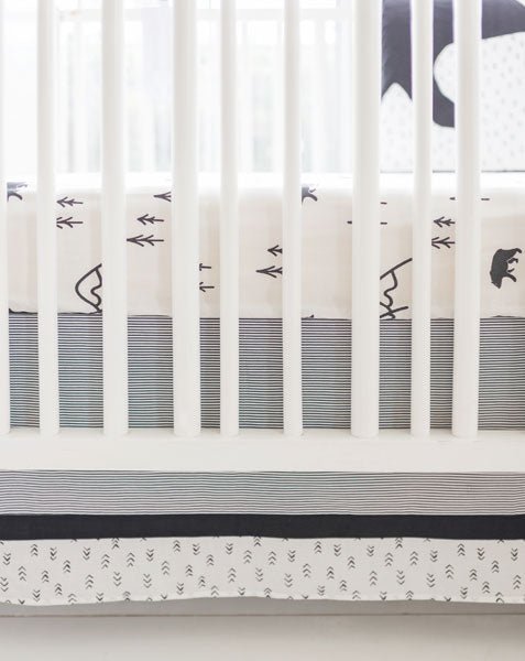 Little Black Bear 3 Piece Crib Bedding Set - New Arrivals Inc