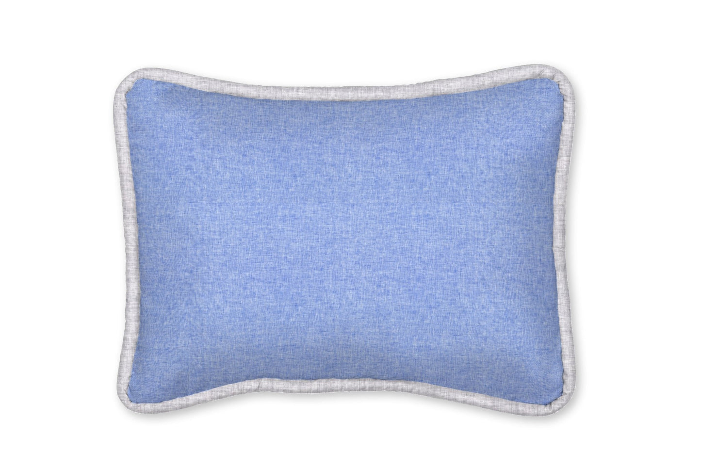 Nantucket Blue and Gray Linen Decorative Pillow - New Arrivals Inc