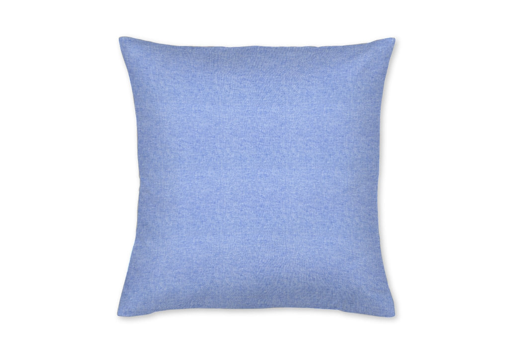 Nantucket Blue and Gray Linen Throw Pillow
