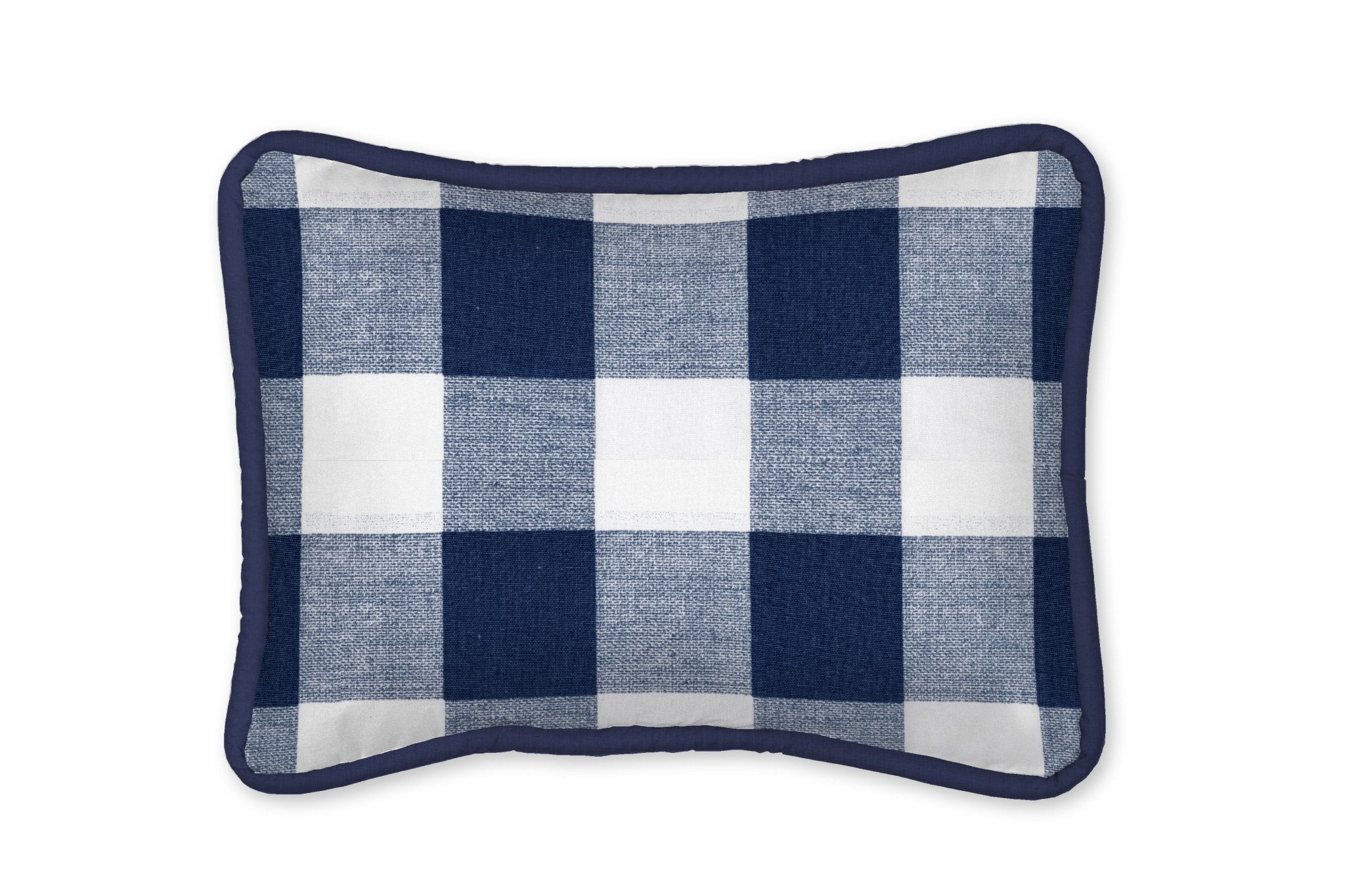 Navy Buffalo Plaid Decorative Pillow