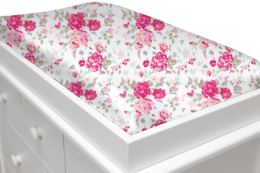 Nostalgic Rose Changing Pad Cover - New Arrivals Inc