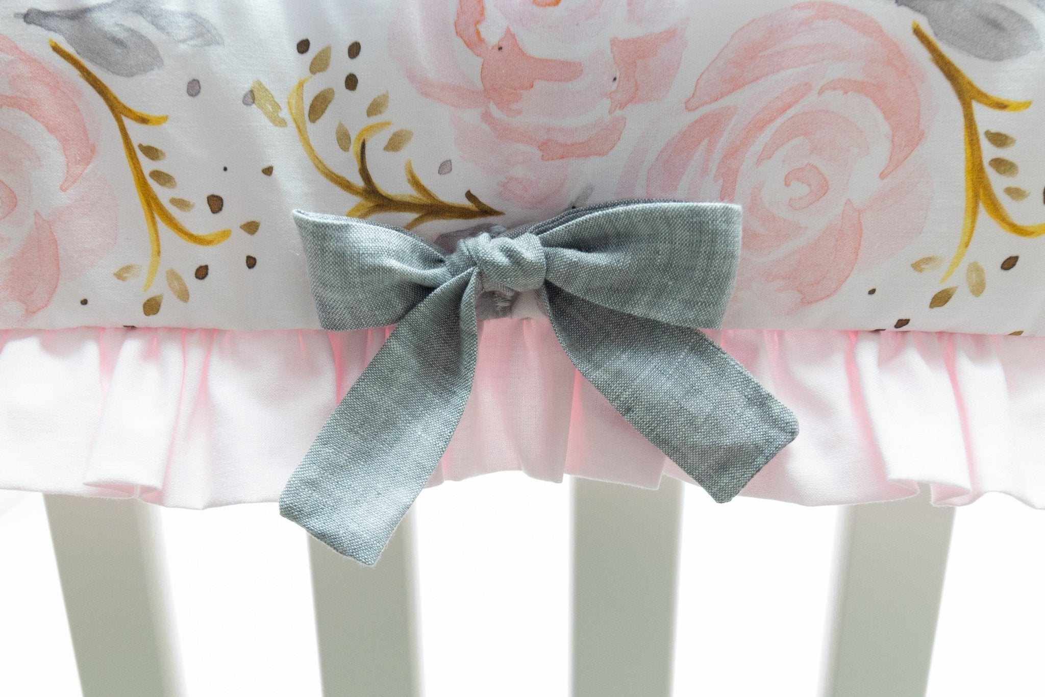 Pink crib outlet rail cover