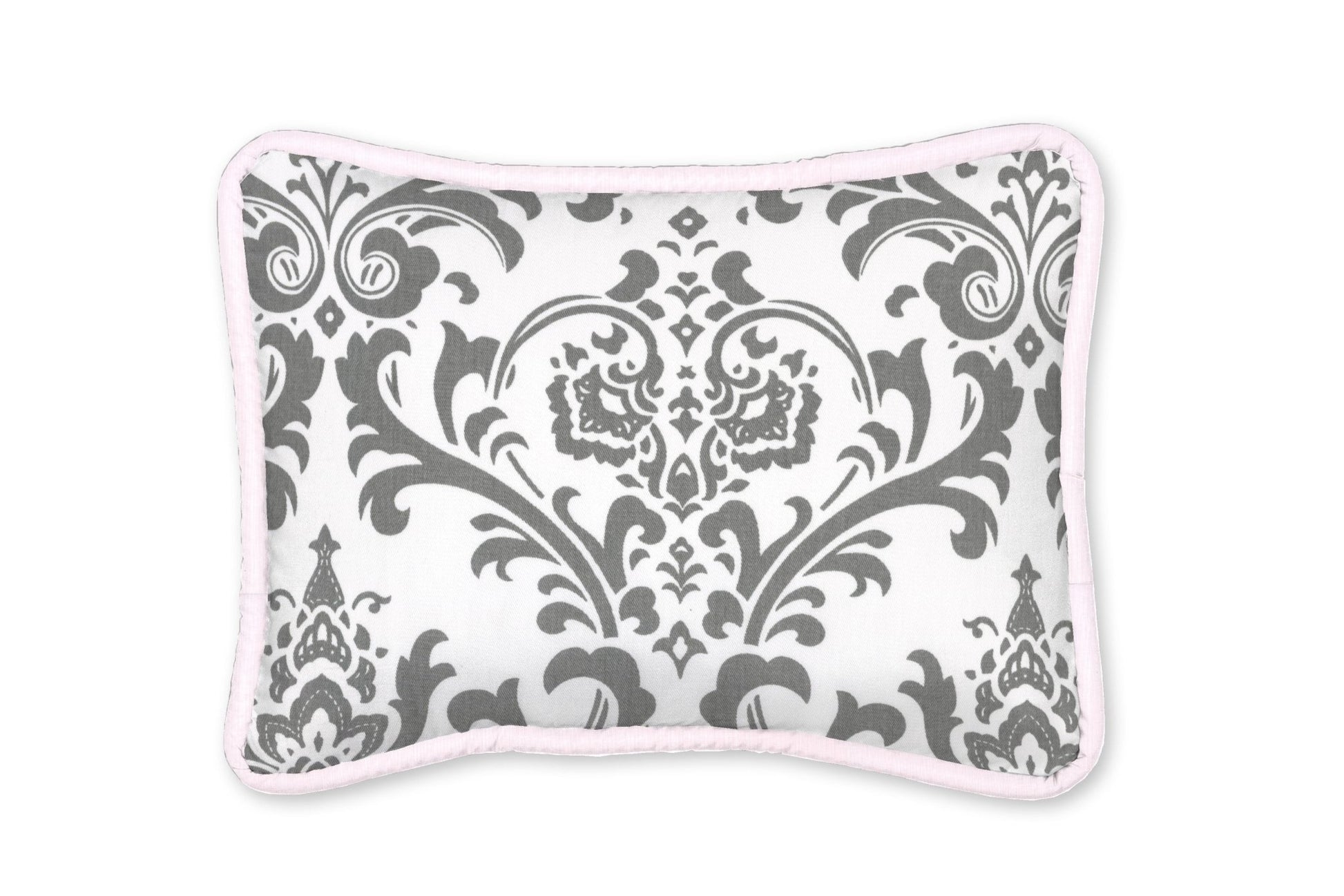 Pink and Gray Traditions Decorative Pillow - New Arrivals Inc