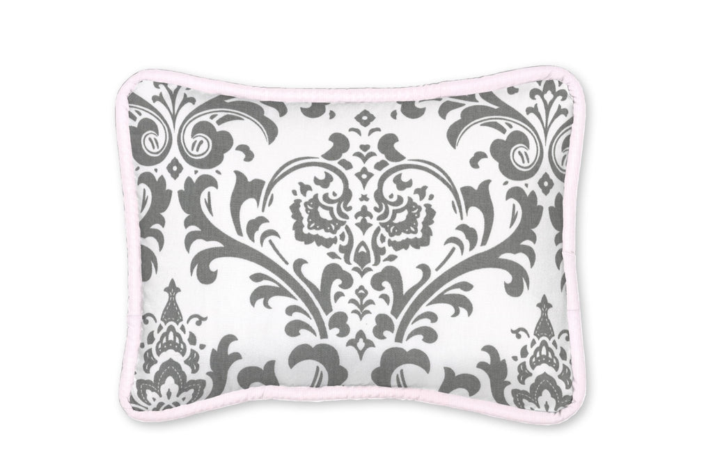 Pink and Gray Traditions Decorative Pillow