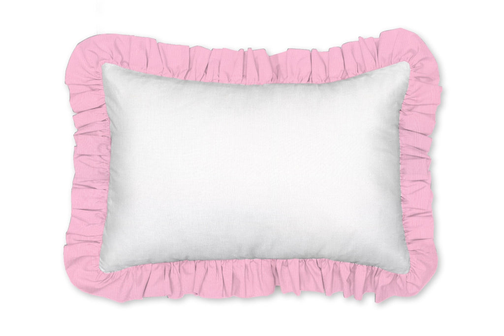 Pink and White Decorative Pillow