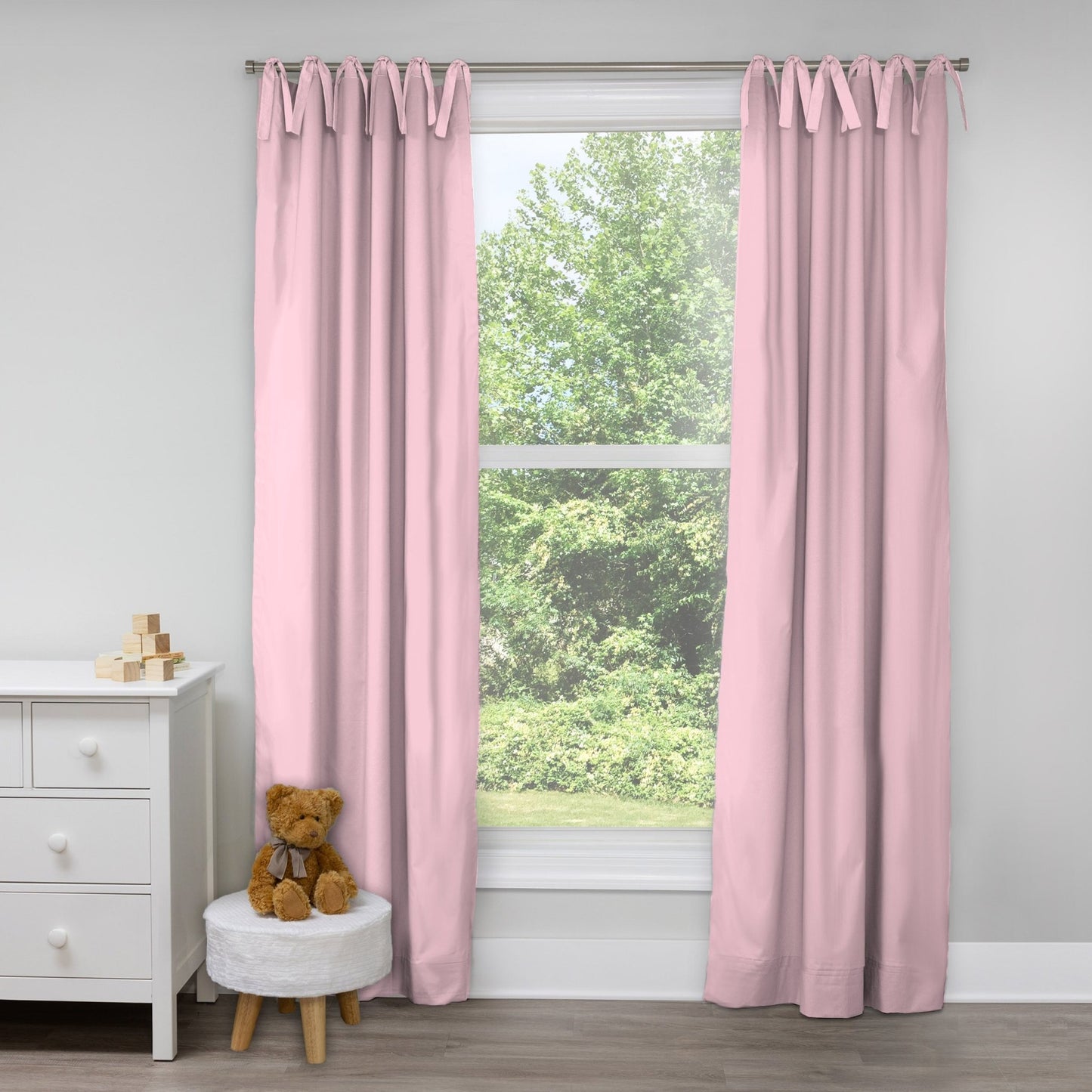 Pink and White Drape Panels - New Arrivals Inc